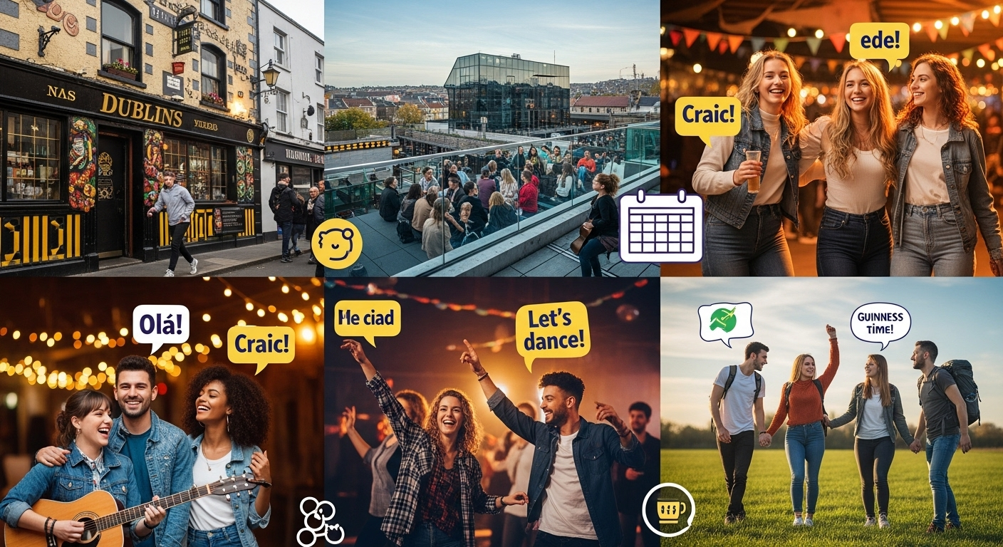 Eventos Sociais em Dublin para Brasileiros Solteiros: Onde Conhecer Pessoas em 2025