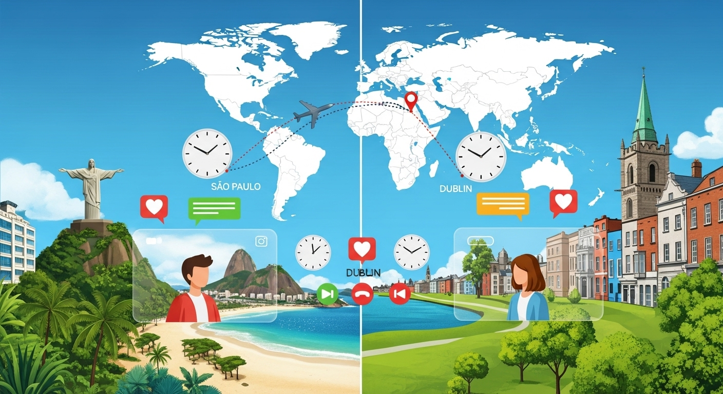 Relacionamento à Distância Brasil-Irlanda: Como Manter o Amor Vivo Através do Atlântico